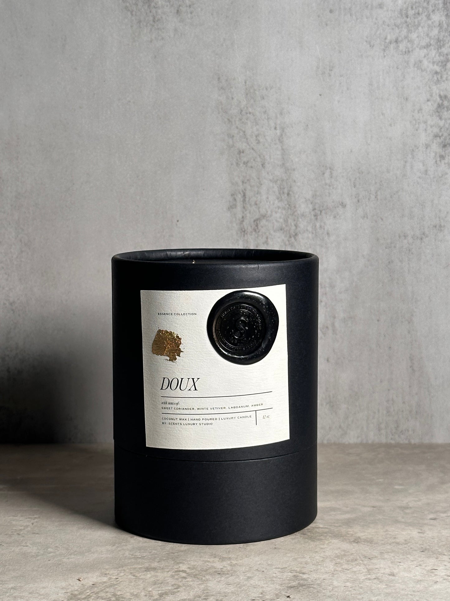 DOUX | Bourbon Labdanum | Luxury Candle