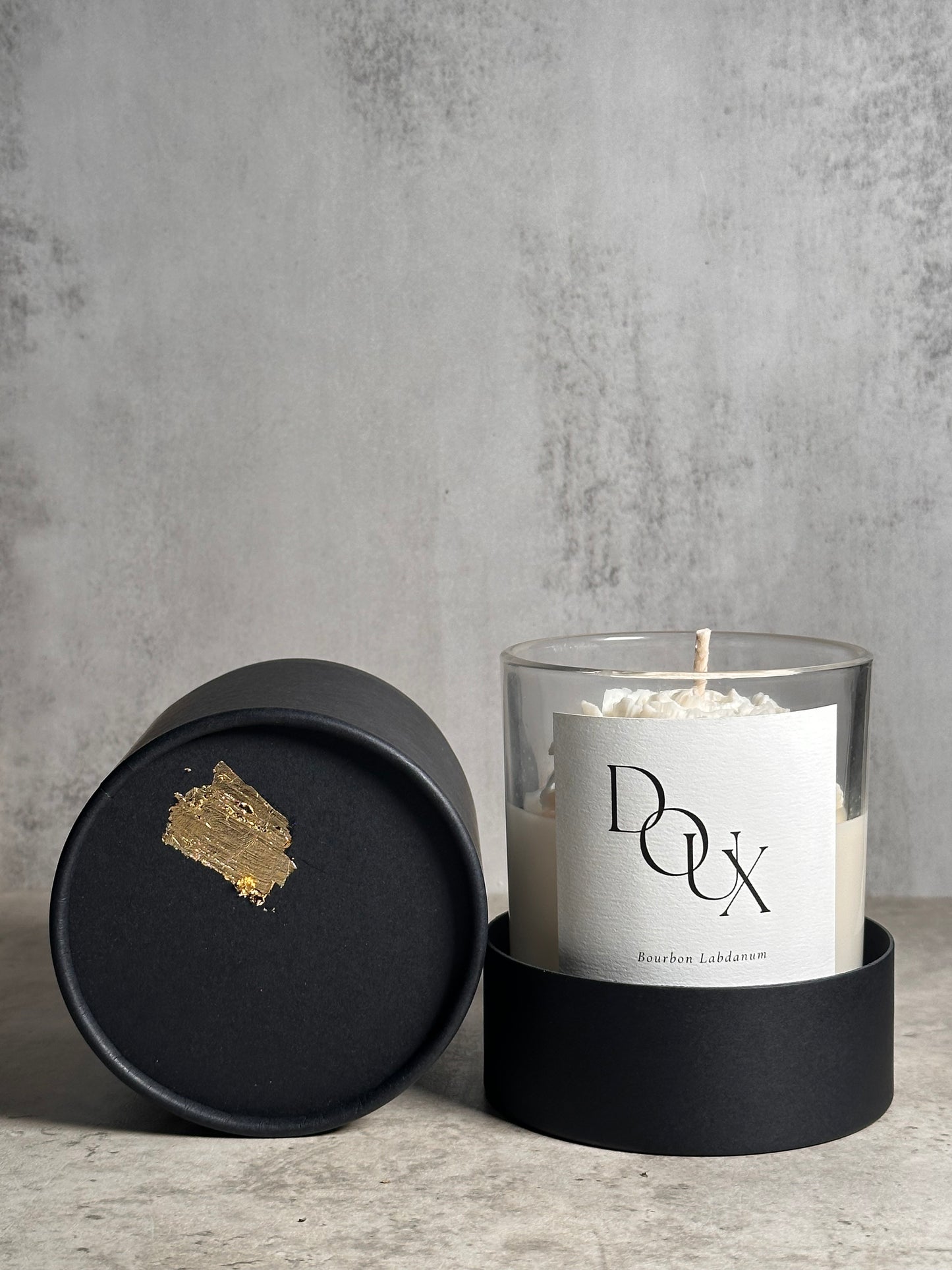 DOUX | Bourbon Labdanum | Luxury Candle