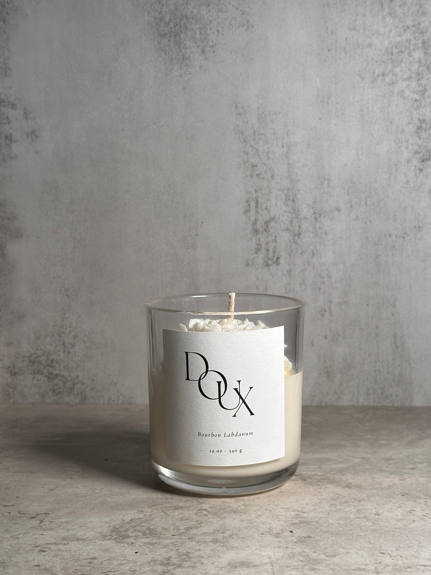 DOUX | Bourbon Labdanum | Luxury Candle