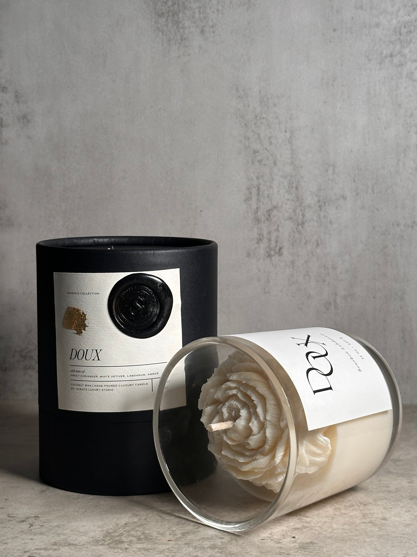 DOUX | Bourbon Labdanum | Luxury Candle